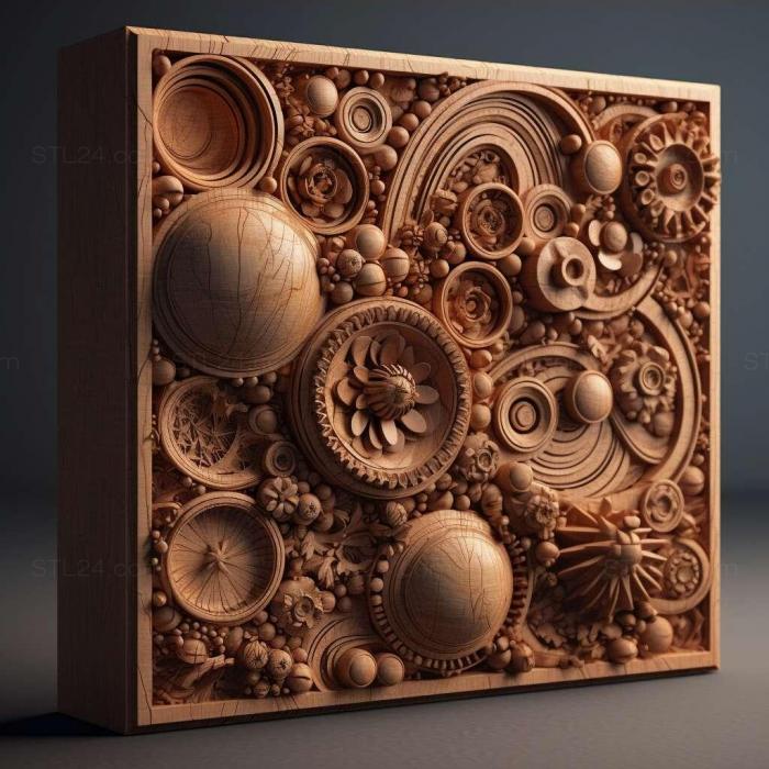 Patterns and decorations (stl particles 4, PATTERN_808) 3D models for cnc